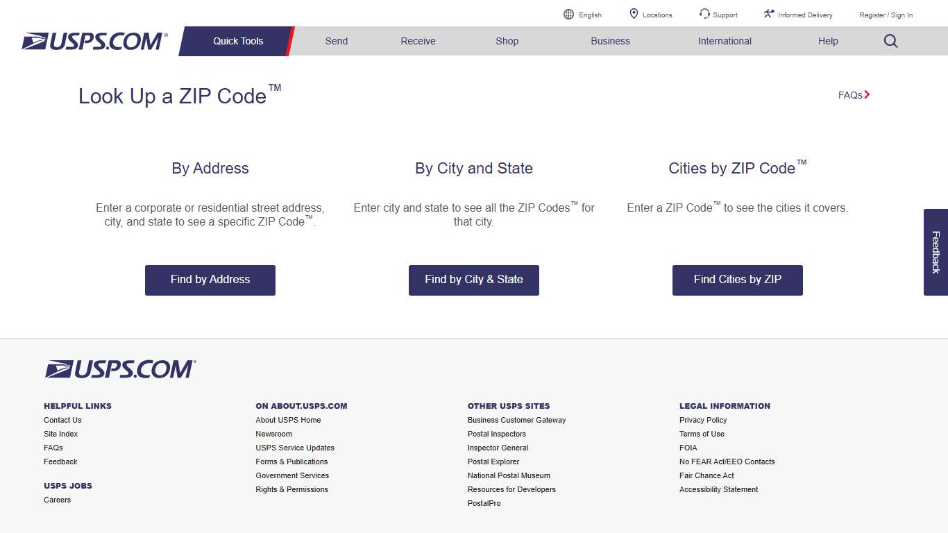 ZIP Code™ Lookup | USPS